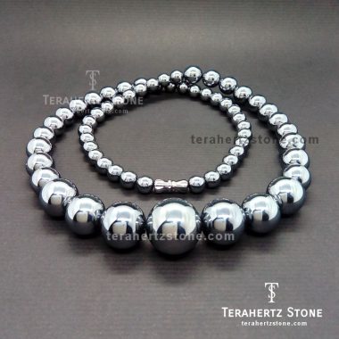 Terahertz Stone Tapered Annular Necklace