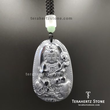 Terahertz Stone Samantabhadra Buddha Pendant - Year of the Dragon and Snake